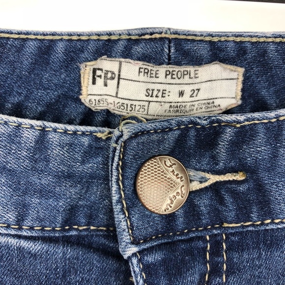 Free People Zipper Skinny Ankle Jeans - Picture 5 of 6